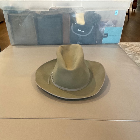 Borsalino Alessandria Cream-Color Hat-Luxurious Italian...